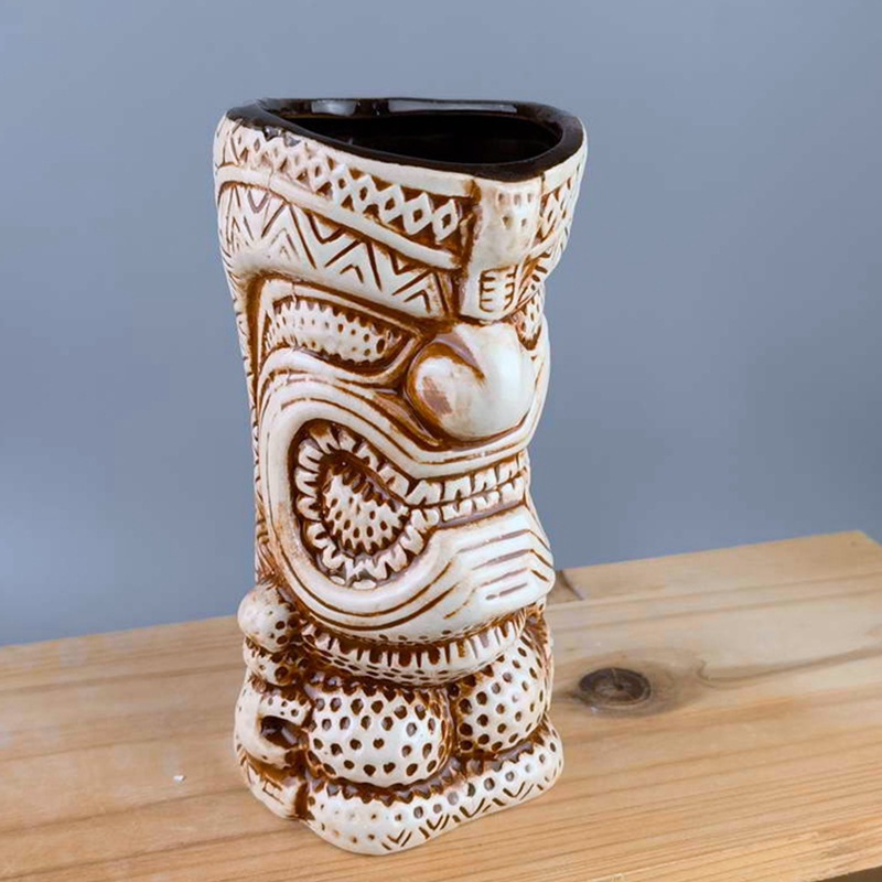 Selección estricta de tazas de cóctel hawaiano, tazas de cerámica de papagaios azules, tazas de esqueleto de zombis, tazas de red