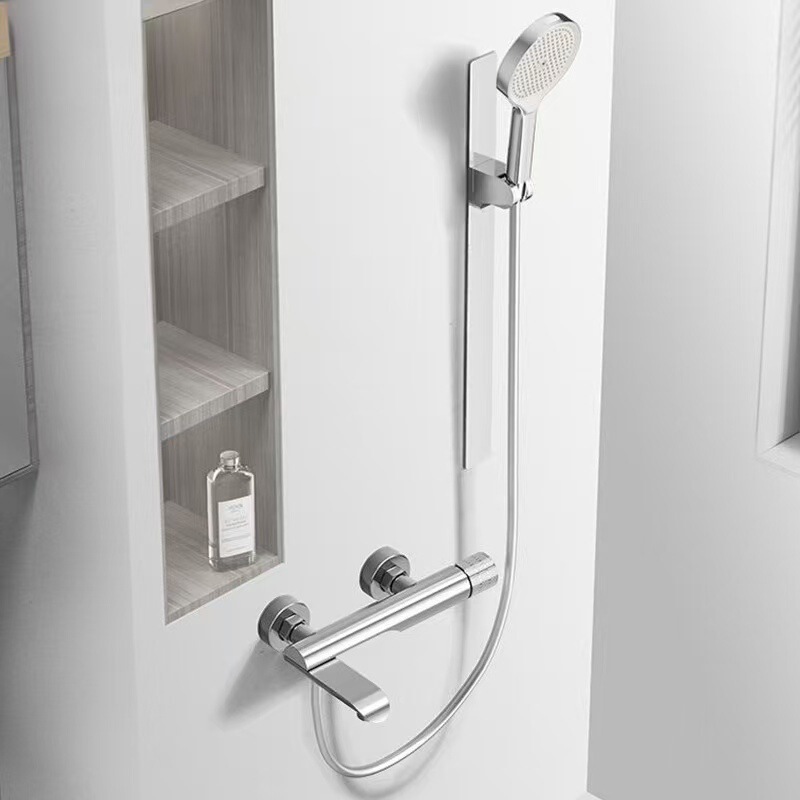 Folding Showerhead Without Top Spray, Minimalist Split-Type All-Copper Mixing Valve Faucet, Simple Household Bathtub Set Folding Showerhead Without Top Spray, Minimalist Split-Type All-Copper Mixing Valve Faucet, Simple Household Bathtub Set