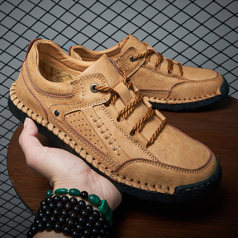 Comercio exterior zapatos de hombre al aire libre zapatos de herramientas de base blanda zapatos deportivos casuales zapatos transpirables de moda de tamaño grande para hombres un pedaleón