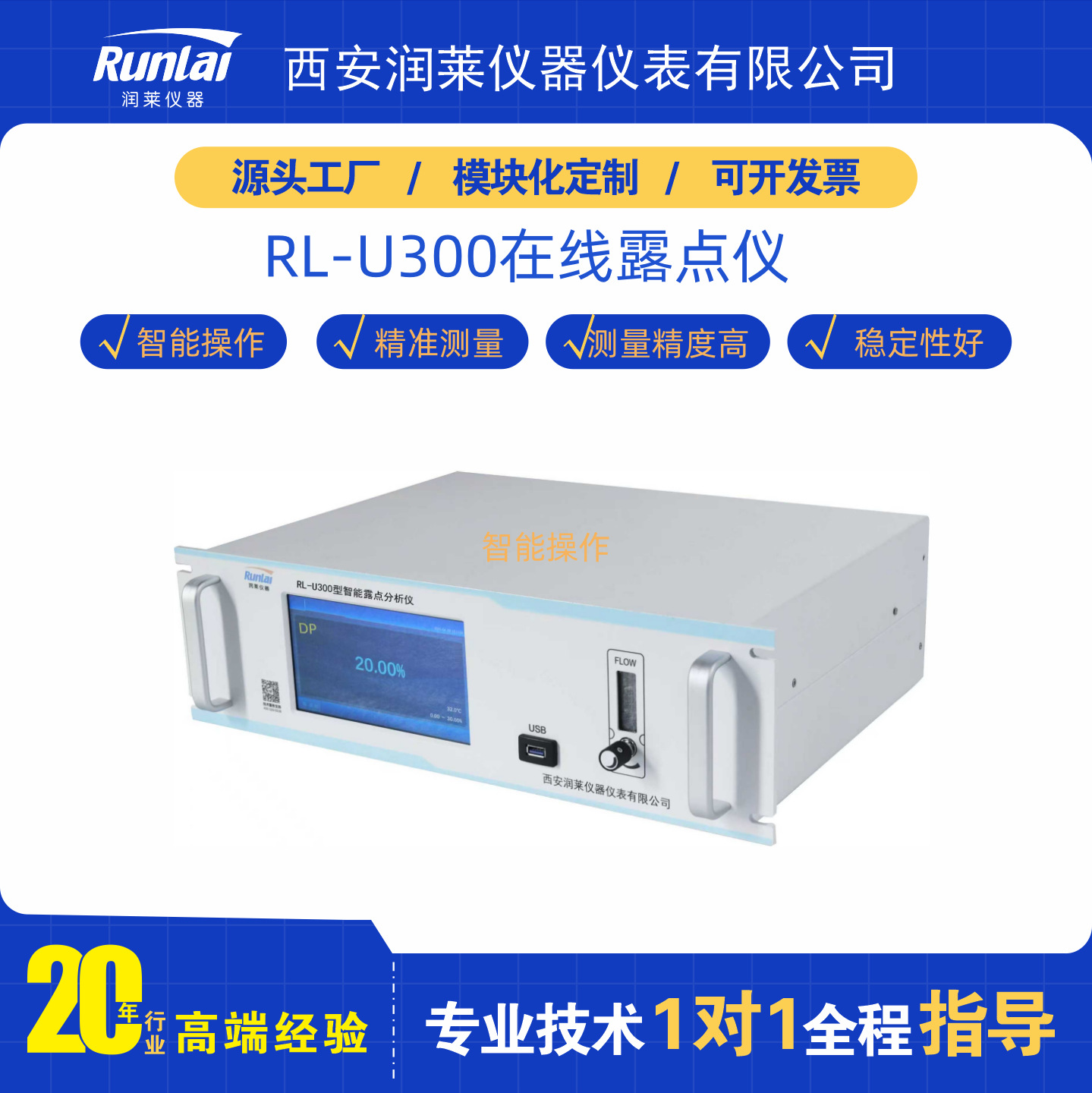 润莱微量水分仪智能露点仪在线露点仪五氧化二磷分析仪测量精度高