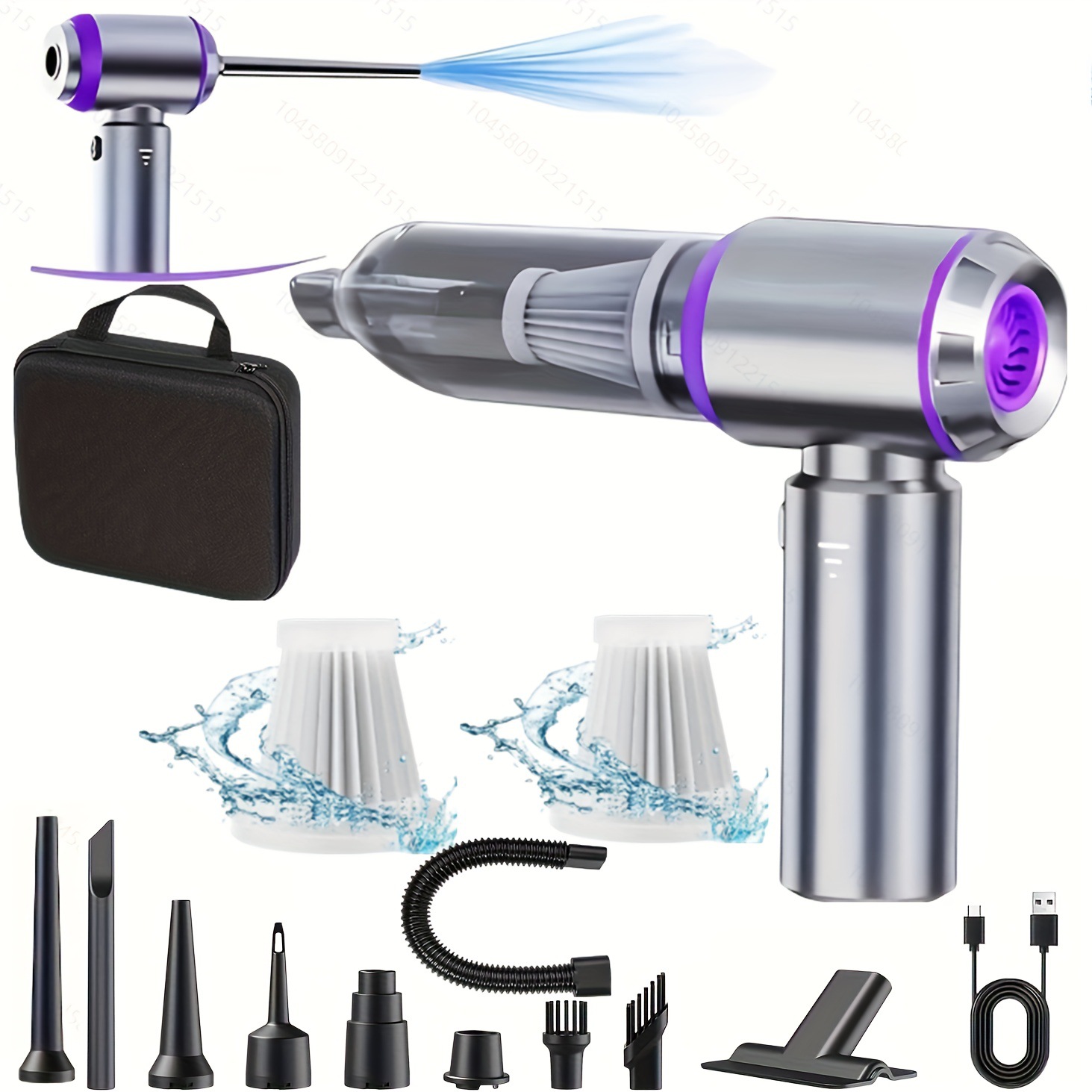 Car Vacuum Cleaner Wireless Power Display Portable Large Suction Household Handheld Dust Cleaner Small Mini Dust Blower