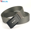 Metal nylon woven street tactics cloth belt for leisure