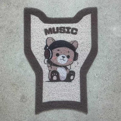 Electric vehicle foot mat, Foot Pads Waterproof Pedal Pad No. - music-bear-no-9-fzmix-short-floor-mats-without-side-steps-come-with-velcro