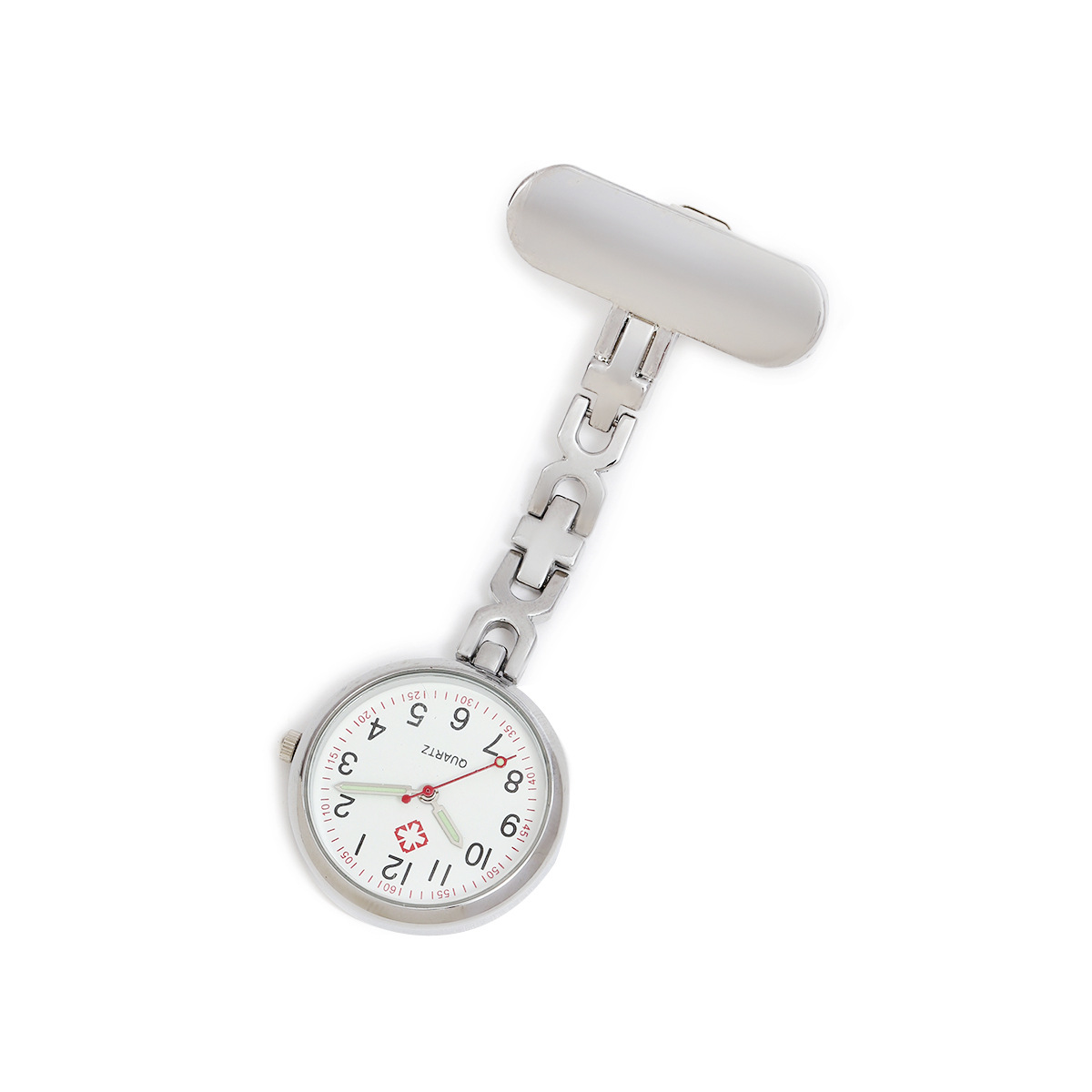 Clip Nurse Watch Laser Engraved Nurse Pocket Watch Medical Hanging Watch Ladies Chest Watch Engraved Metal Plate Quartz Pocket Watch