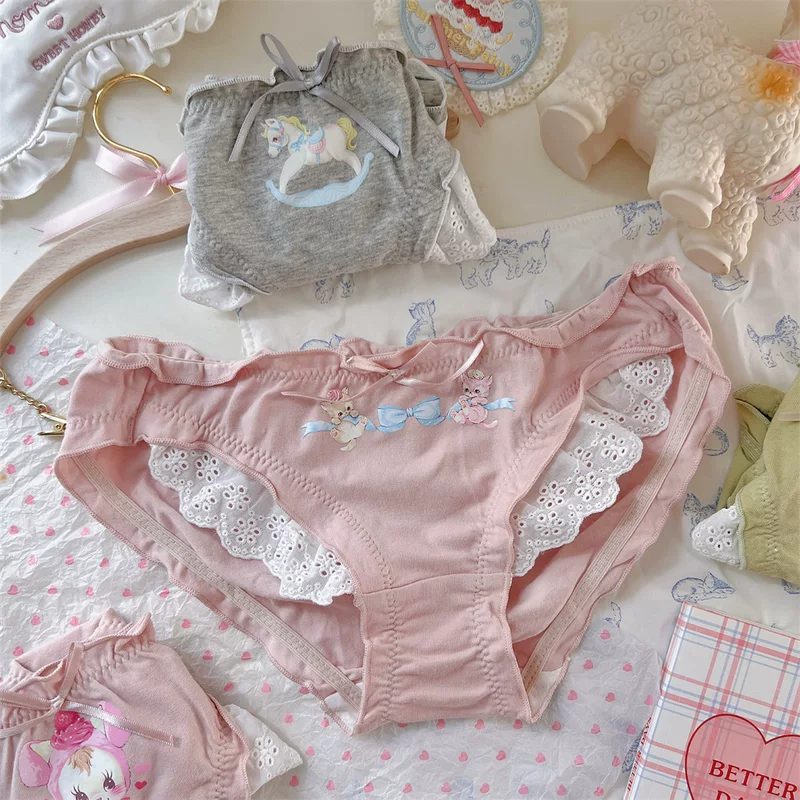 Японский милый брендовый хлопковый удобный underwear для учащихся младших классов, штаны, брюки, акцент на бёдрах