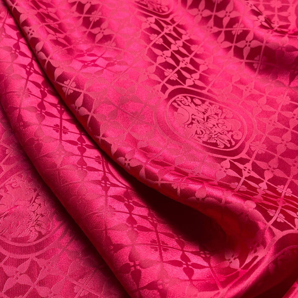 El mismo Wanyan Chaohui Guofeng Jacquard tela de seda cheongsam chaleco abrigo tela brocado