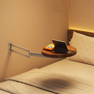 R^Bedside Table Foldableable Bedroom Small Suspended Bedside Storage Rack Multi-Functional Creative Small Table Simple Small Side