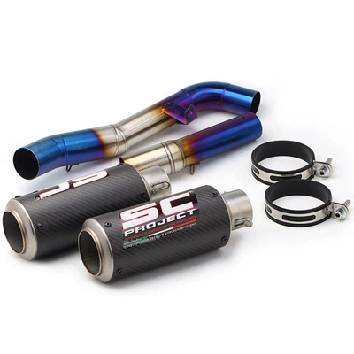 of the motorcycle double-outlet Motorcycle exhaust pipe - m-2007-2009
