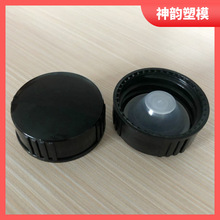 仿胶木28牙锥形内塞盖 28-400光面黑色精油瓶盖透明内塞玻璃瓶盖