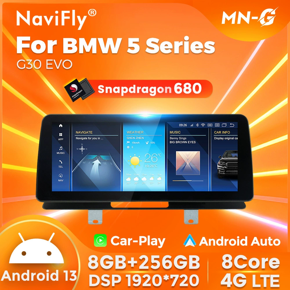 Чип Qualcomm 680 подходит для BMW 5 серии G30 замена Android системы Bluetooth CarPlay360 панорамное навигационное экран