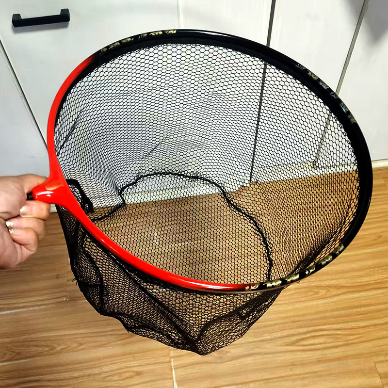 新しい一体型網ヘッド、厚みのあるゴム引き、引っ掛かり防止網ヘッド、野釣り速乾網、漁具、釣り用品|undefined