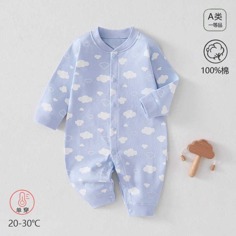 Весенне-осенние детские комбинезоны из чистого хлопка категории A, одежда для новорожденных, детские комбинезоны, комбинезоны Anyang, детская и детская одежда