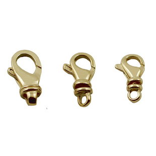 100% Real Gold Lobster Clasp DIY Handmade Beading Accessories 14K Gold 14K Gold Necklace Buckle Beading Material