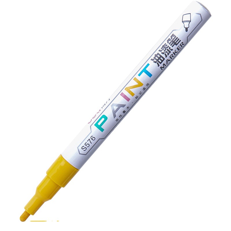 Bolígrafo de pintura Deli S558/S576, bolígrafo de alto brillo, bolígrafo blanco dibujado a mano, bolígrafo para dibujo artístico, bolígrafo plateado, bolígrafo para colorear, marcador