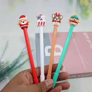 Creative Christmas dog fresh simple fashion writing tool ins Japanese and Korean new gel pen gift pen