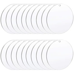 Transparent Acrylic Blank Plexiglass Round Base Acrylic Laser Cutting Disc Cross-Border Disc
