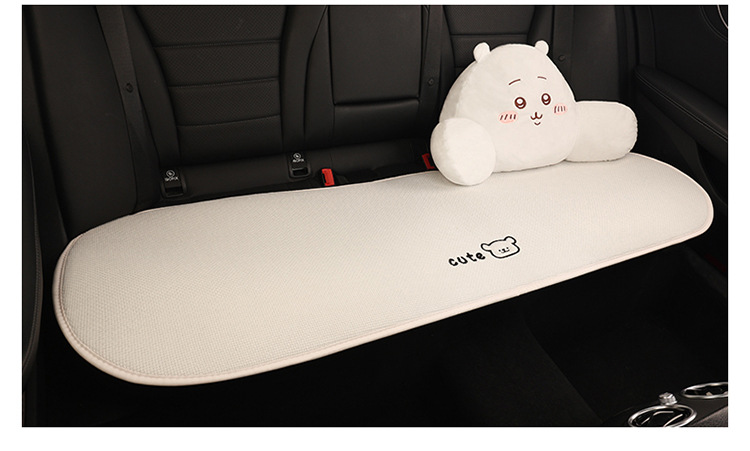 Car seat cushion made of linen, Usagi, Chiikawa, Hachiware, suitable for all seasons, cute cartoon design for girls