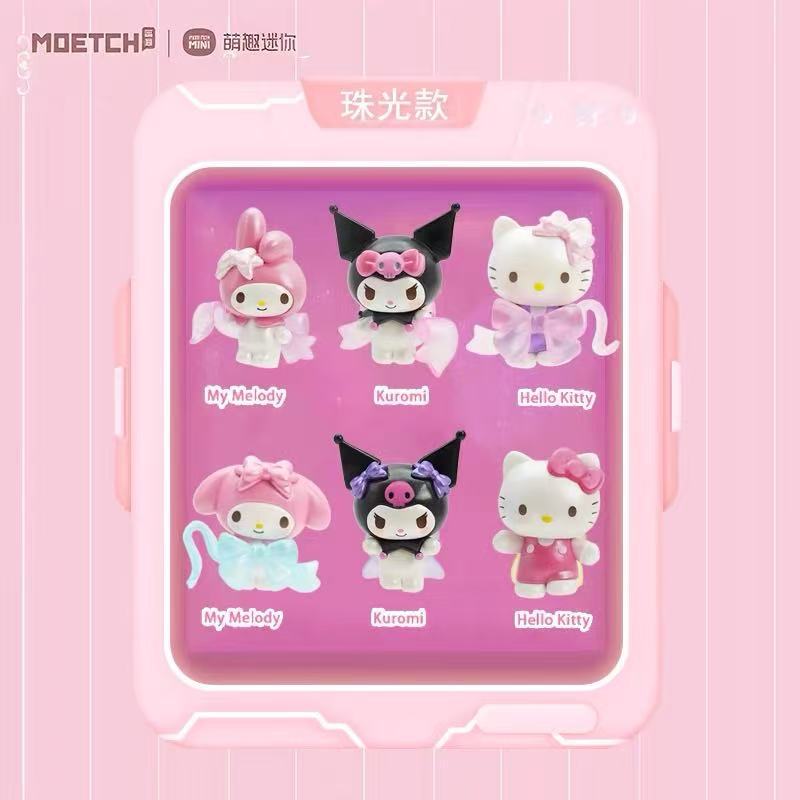 现货正版萌趣三丽鸥爱意蝴蝶结萌趣豆盲盒HelloKitty萌粒库洛米|undefined