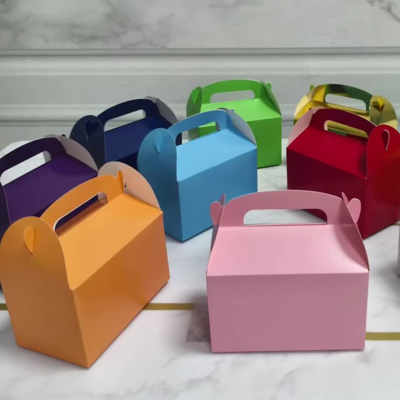 Cajas de papel de color sólido prefabricadas, cajas para pasteles, cajas de regalo de cartulina blanca, cajas de papel kraft, cajas de regalo, cajas para dulces
