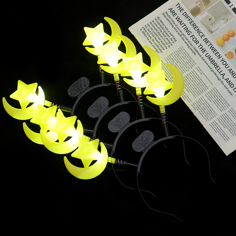 Diadema estrella y luna amarilla