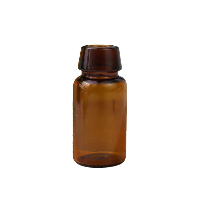 En stock botella de bloqueo marrón 1ml-2ml botella de xilin palillos embalaje botella de aceite esencial botella de vidrio botella de polvo liofilizado