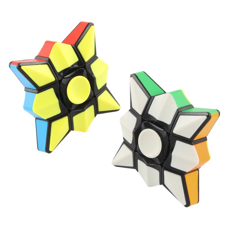 Giroscopio de dedo Cubo de forma especial suave descompresión giratoria Cubo de descompresión de primer orden Cubo de descompresión de ventilación juguete fábrica al por mayor