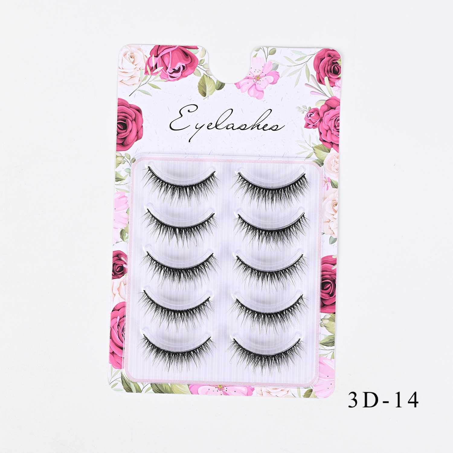 Comercio exterior europeo y americano grueso rizado 3D desordenado para el cabello, pestañas postizas, pestañas delgadas naturales al por mayor