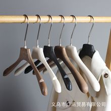 树脂衣架服装店木纹咖色潮牌女装大牌轻奢高端皮草品牌衣挂批发