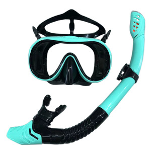 New diving goggles large frame HD adult snorkeling mirror tempered glass liquid silicone mask diving equipment