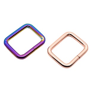 Spot wholesale hardware iron wire mouth square buckle metal square iron ring buckle luggage ribbon hardware adjustable mouth buckle