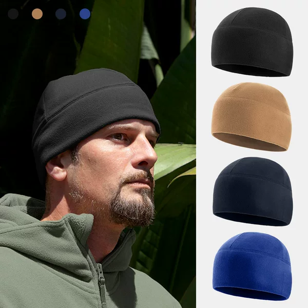 Cross-border Autumn and Winter Warm Hat Riding Hat Tactical Thickened Outdoor Warm Windproof Fleece Pullover Hat for Men and Women