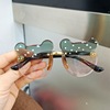 Children's sunglasses, fashionable glasses for boys, cartoon toy, flowered, 1 years, 2 years