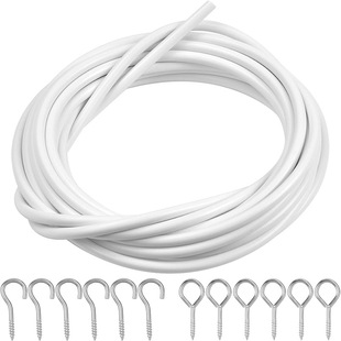 Curtain accessories 4 meters spring rope 6 sheep eye ring 6 question mark hook suit in stock supply cross-border retail