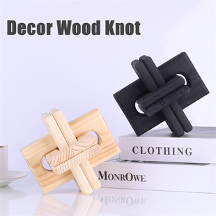 Bohemian Style Handmade Wooden Chain Home Decoration Living Room Wall Decorations TV Cabinet Wooden Chain Pendant
