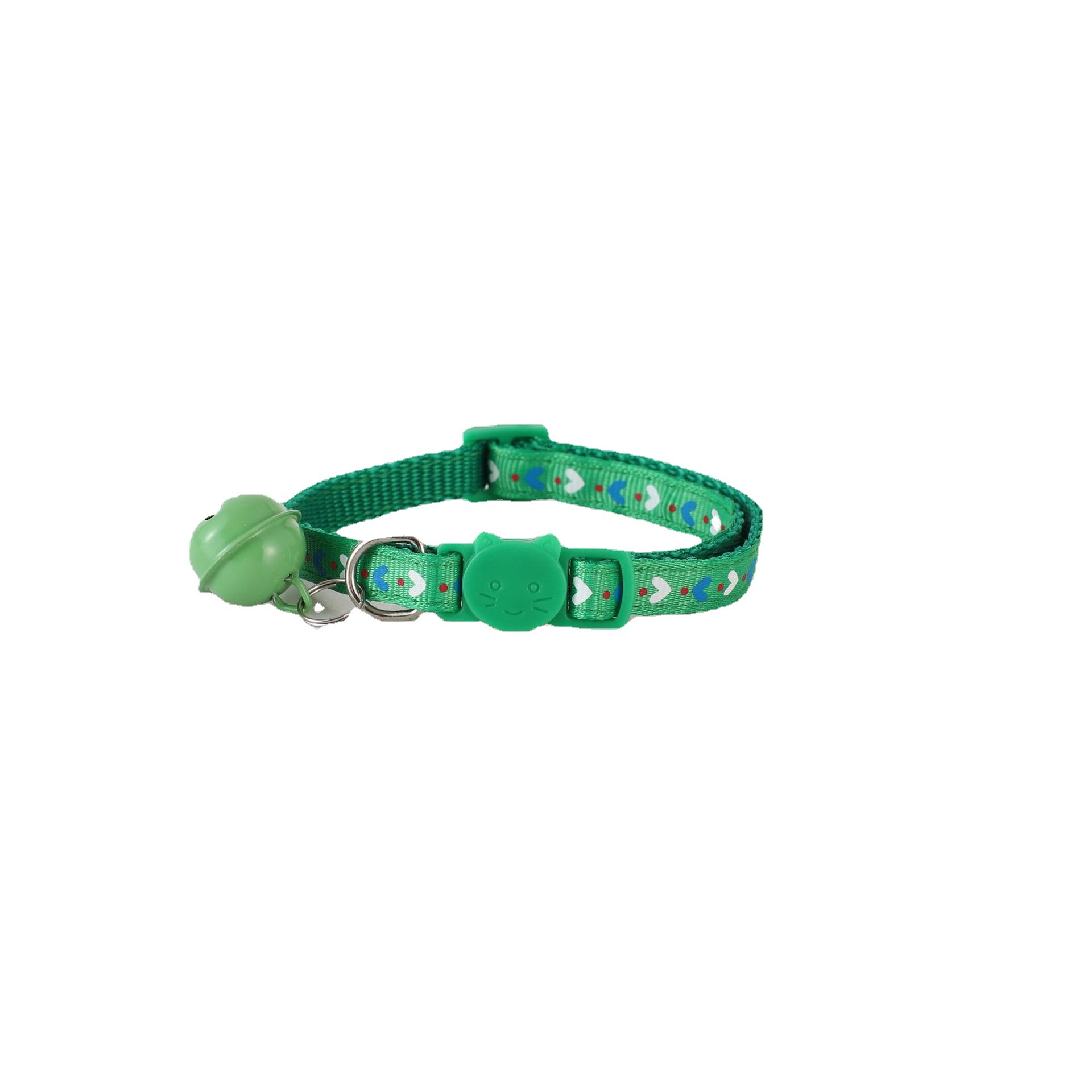 1.0 Collar de parche de amor para mascotas Collar de hebilla de perro Collar de gato Collar de parche Collar de campana Lote de suministros para mascotas