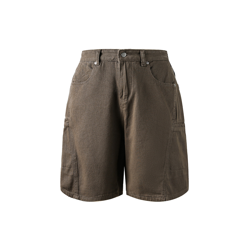 Cargo Denim Shorts Image 4