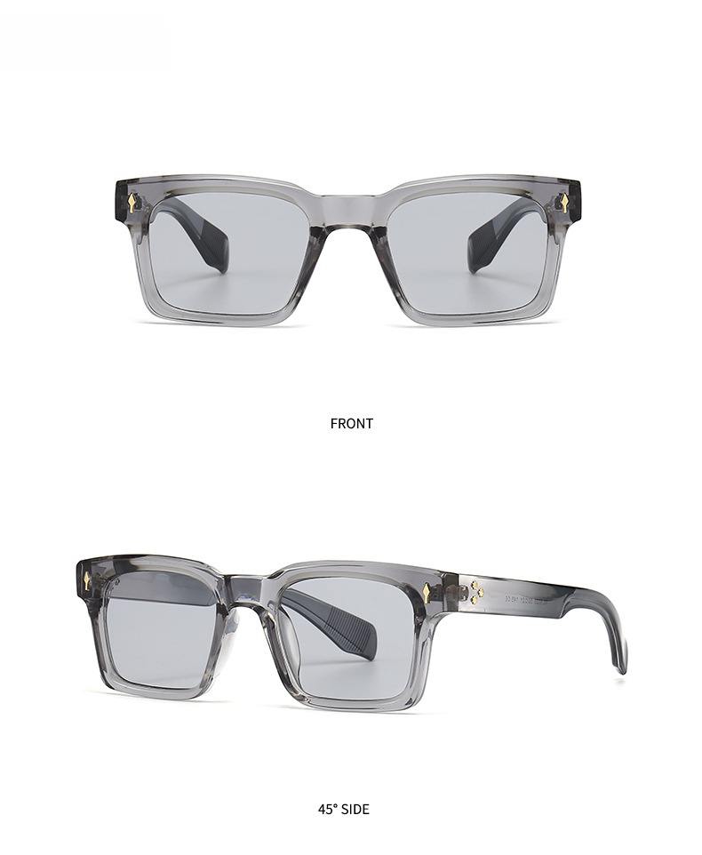 Lunettes de soleil œil de chat angulaires transfrontalières spéciales, jambes de miroir rétro modernes, lunettes de soleil décoratives guépard sautant 6025_voghion.com