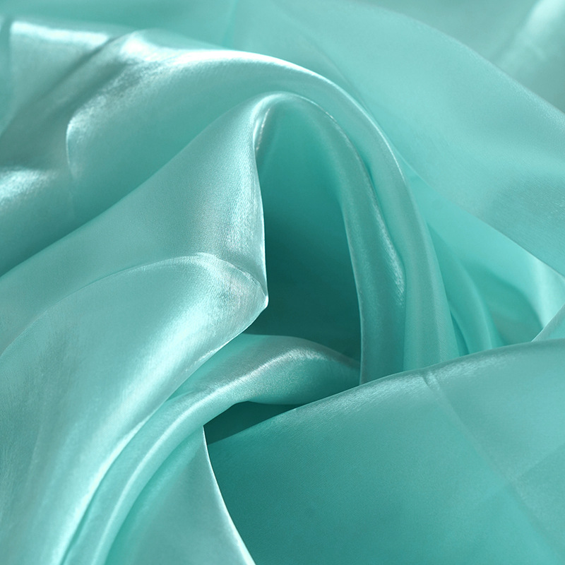 Jelatina acrílico acrílico amplio brillante transparente tela vestido de boda ropa infantil cristal satén tela ogan