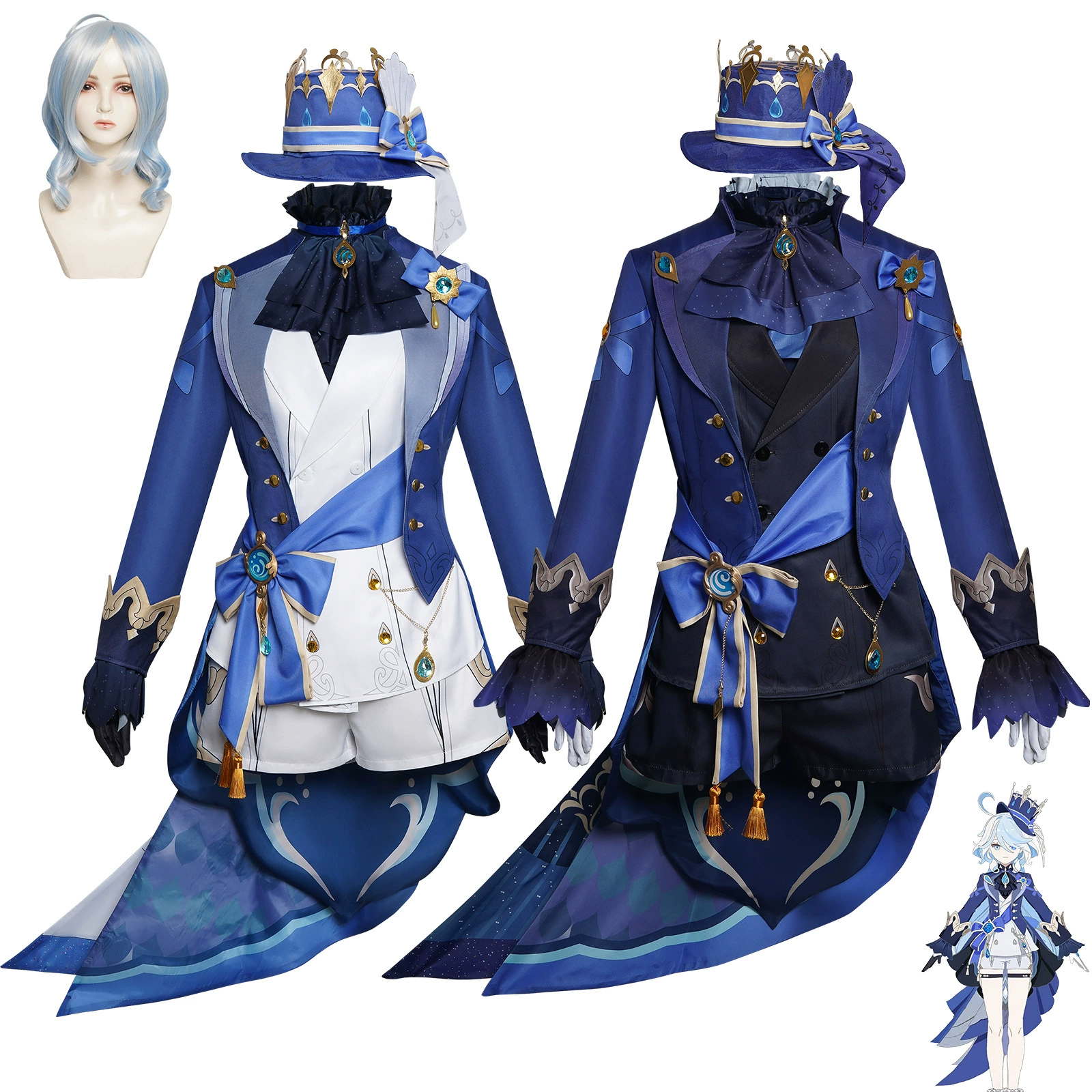 Оригинальный бог Funina cos костюм Fengdan Black Water God костюм Fu Carlos cosplay костюм аниме-шоу костюм
