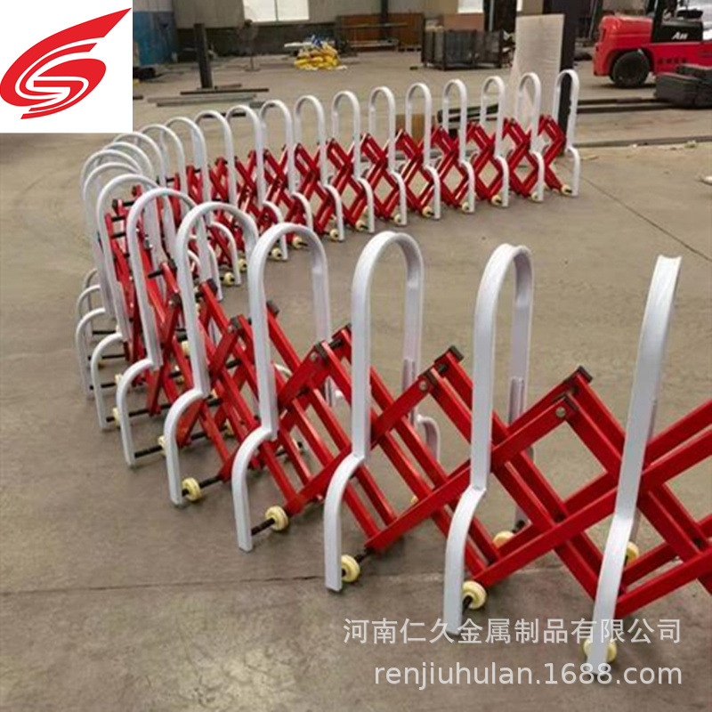 高速伸缩护栏道路活动围栏可移动推拉式路障颜色多选