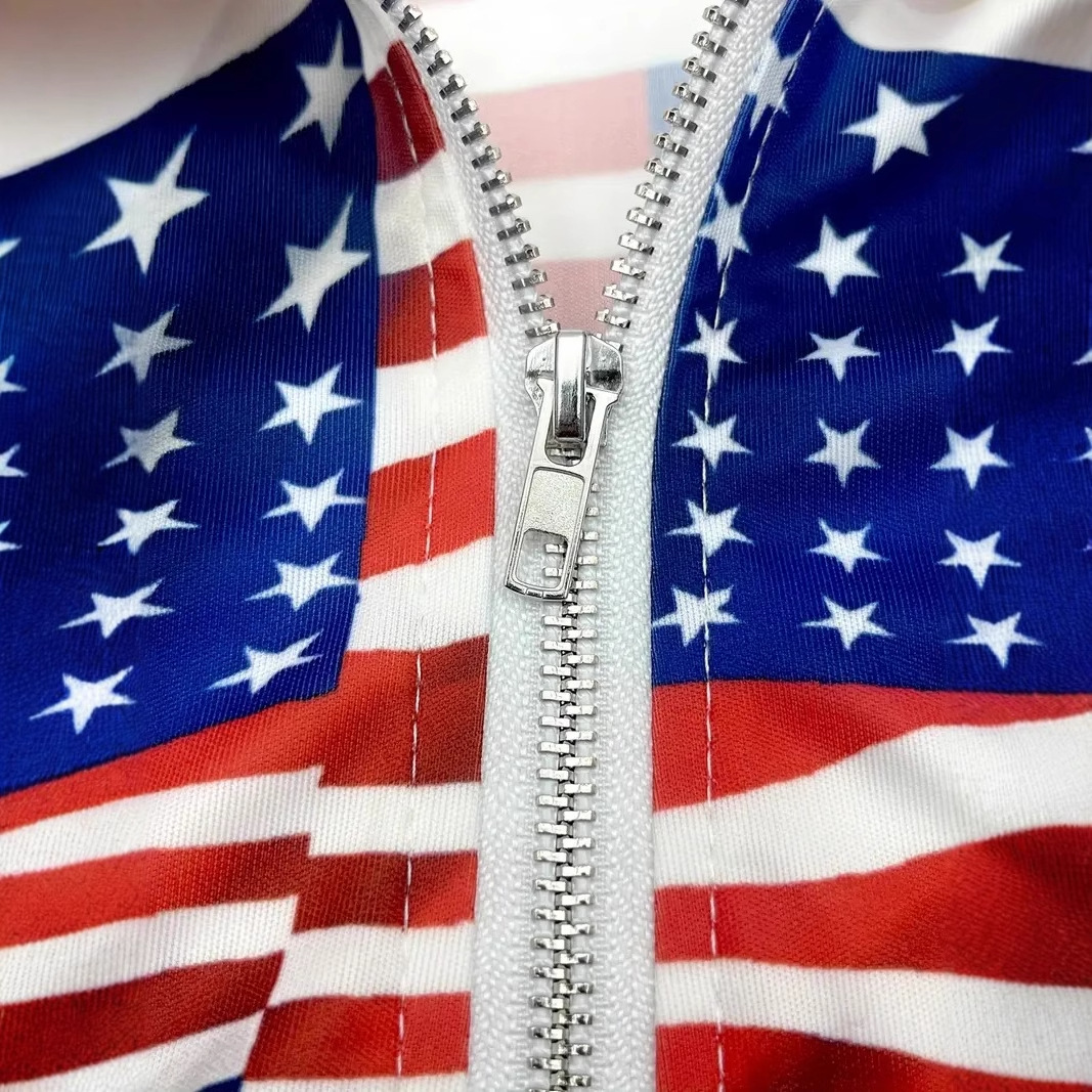 Camisa POLO con cremallera suelta de manga corta con estampado 3D de vórtice visual de bandera australiana clásica para hombres