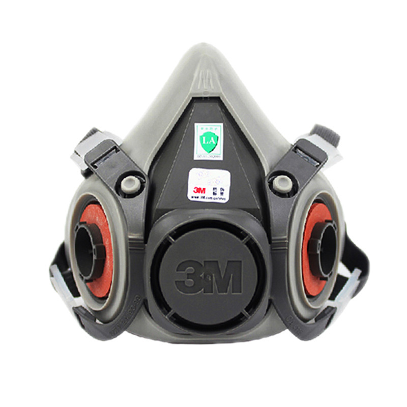 3M6200半面罩防尘防毒自吸呼吸面罩使用劳保防护面罩6200半面罩
