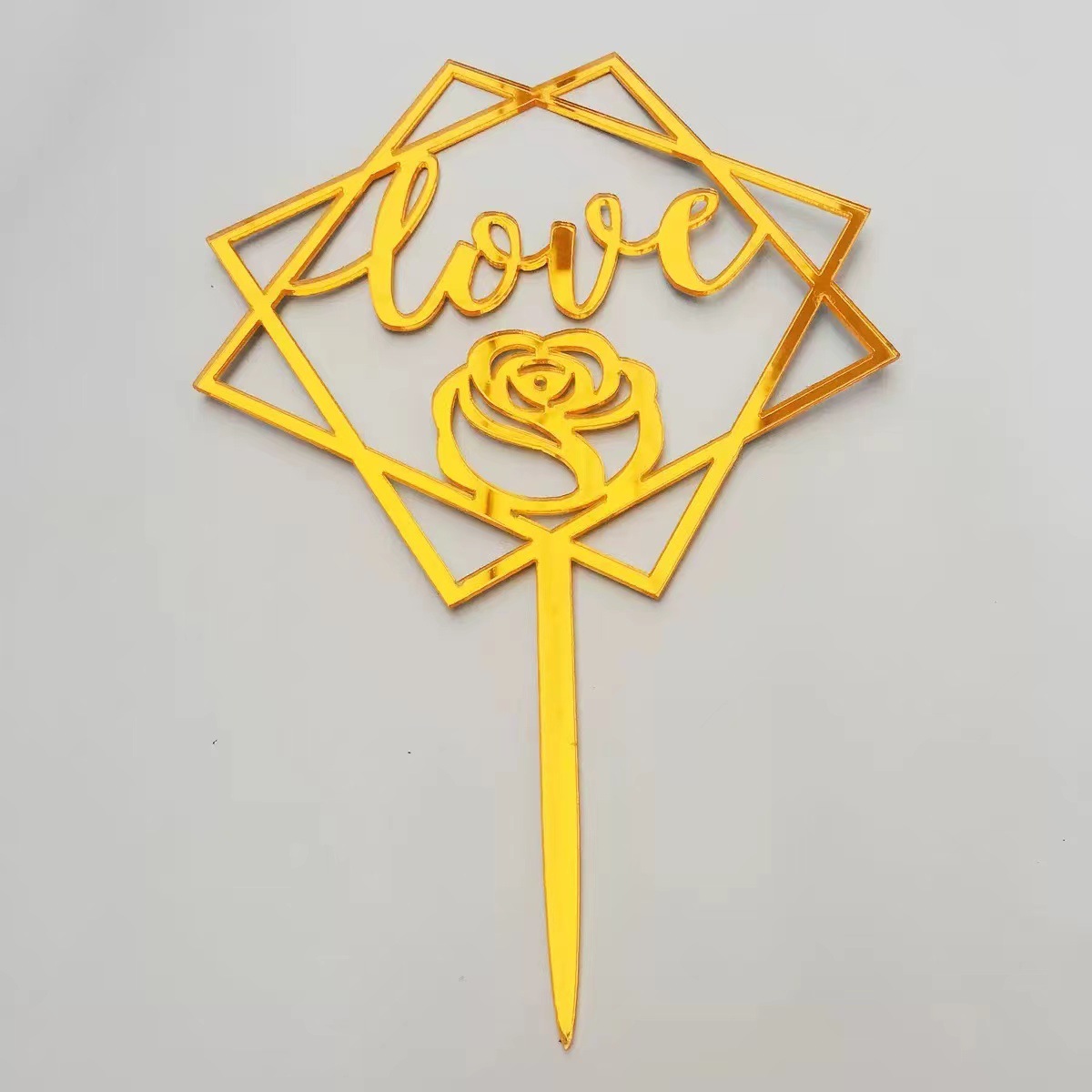 Copyright acrílico pastel decoración ins estilo creativo AMOR Feliz cumpleaños postre de mesa