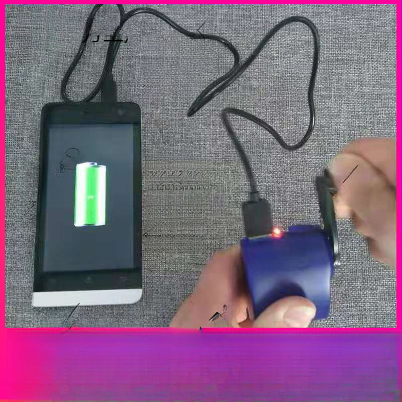 手摇式发电机应急手机山区随身农村手动发电机台风天应急充电