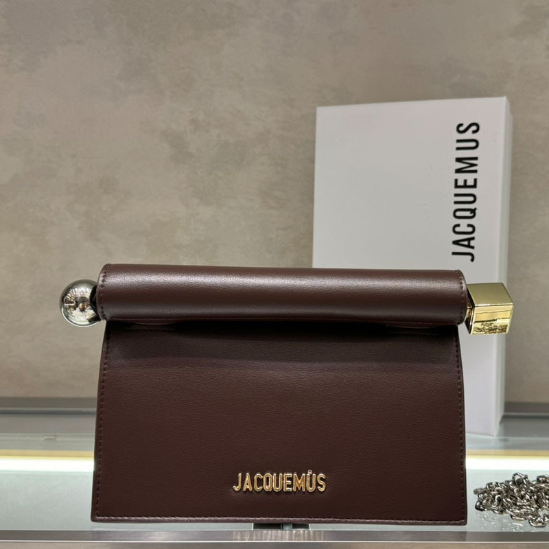 2024 Spring and Summer New French Niche Jacquemus Goatskin Foldableing Hand Chain Shoulder High-End Evening Bag