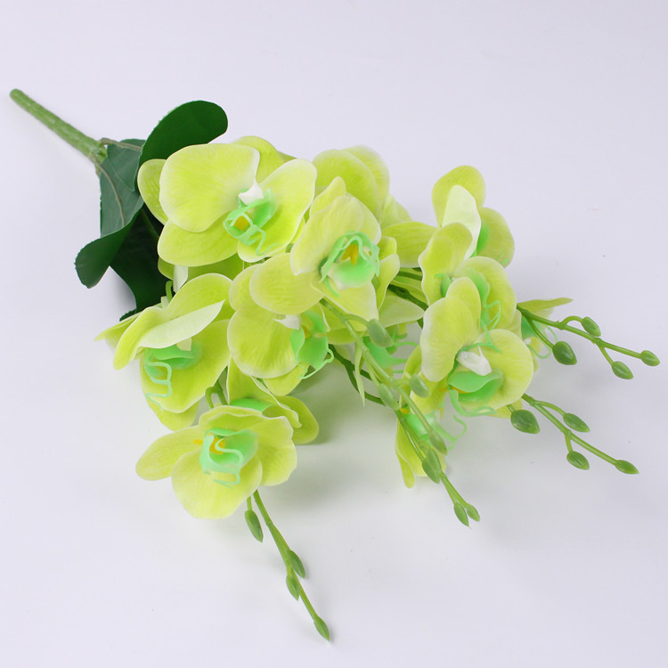 Artificial mariposa orquídea flor artificial mini pequeña orquídea decoración del hogar Accesorios de fotografía decoración bonsai arreglo floral Accesorios