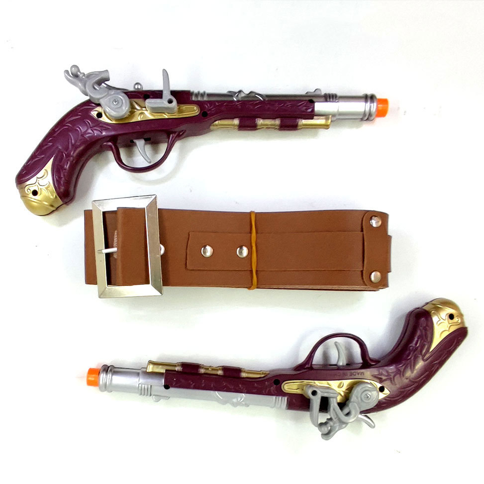 Halloween Niños Cosplay Juguetes de rol para lanzar Pirata Gun Set Pitrate Gun Toy