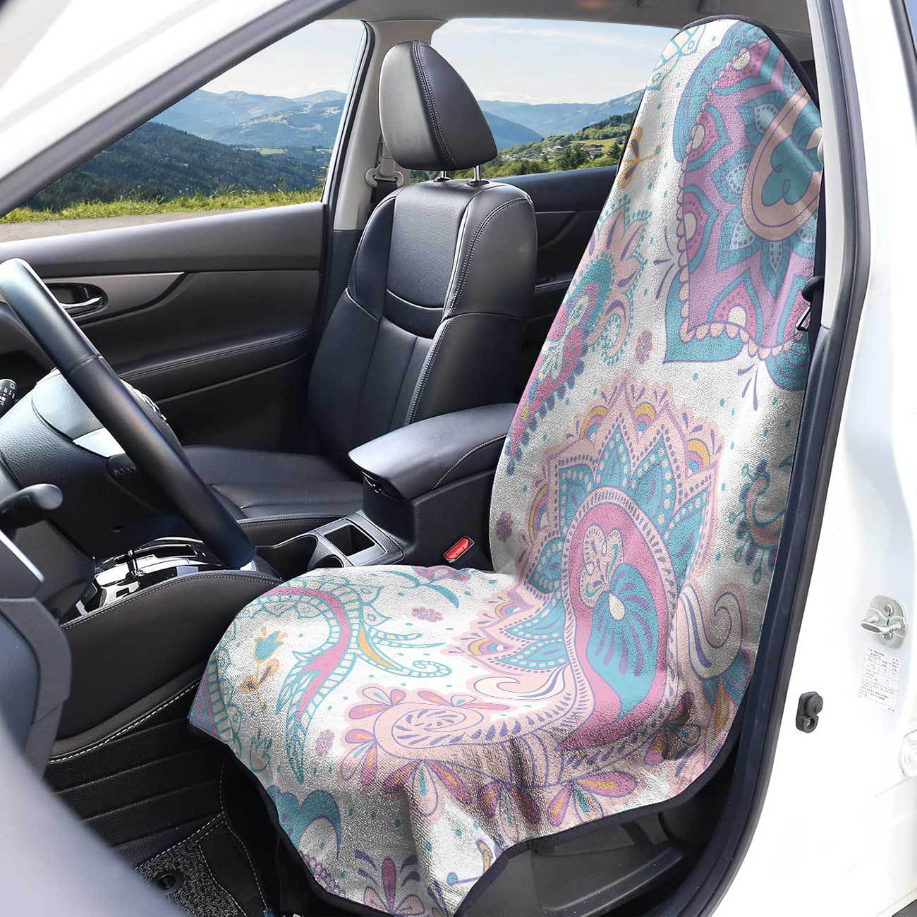 Car seat towel cover front seat protector suitable for gym and exercise, universal for all seasons, car use 31