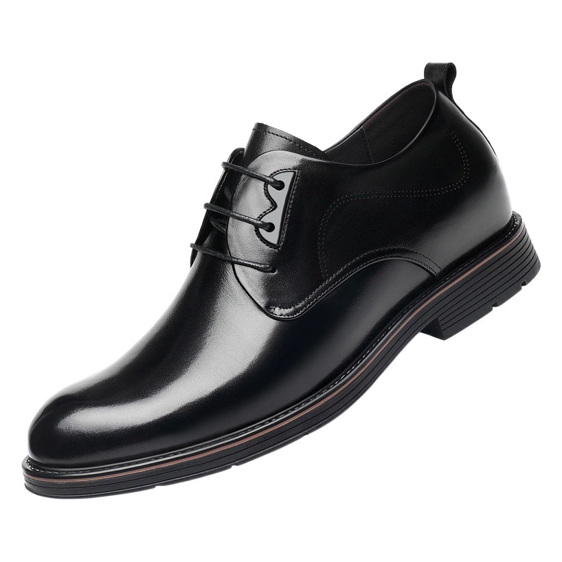Деловая модельная кожаная обувь, Мужская обувь из натуральной кожи, увеличивающая внутреннюю высоту, верхний слой воловьей кожи, повседневная обувь на подошве из британской говядины, кожаная обувь высокого класса