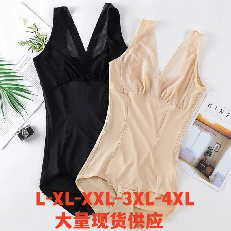Весенне-летняя ультратонкая корректирующая одежда из ледяного шелка, цельная, подтягивающая живот, подтягивающая ягодицы, формирующая талию, корректирующая фигуру, бесшовная одежда для похудения, корсет, нижнее белье